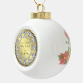 Ornement en céramique Diamond Heart Gold (Droite)