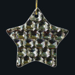 Ornement En Céramique Diamonds, elegant vintage gemstones<br><div class="desc">Old Hollywood glitz and glamour -elegant diamonds,  gemstone pattern.
A great gift idea for the Christmas holiday,  birthdays or just because she wonderful! 
- Give this modern,  fabulous,  trendy,  modern,  fun,  glittering glamorous luggage tag to your favorite person!
The text can be changed using the customize/ personalize  tab.</div>