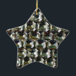 Ornement En Céramique Diamonds, elegant vintage gemstones<br><div class="desc">Old Hollywood glitz and glamour -elegant diamonds,  gemstone pattern.
A great gift idea for the Christmas holiday,  birthdays or just because she wonderful! 
- Give this modern,  fabulous,  trendy,  modern,  fun,  glittering glamorous luggage tag to your favorite person!
The text can be changed using the customize/ personalize  tab.</div>