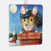 Ornement En Céramique Dickens Christmas Chimney Sweep Mouse Art (Droite)
