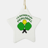 Ornement En Céramique D'identification jeu Pickleball plutôt (Droite)