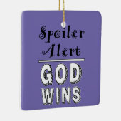 Ornement En Céramique Dieu gagne (Droite)