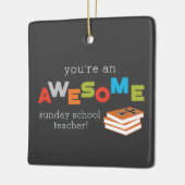 Ornement En Céramique Dimanche Jour d'appréciation de l'enseignant de l' (Gauche)