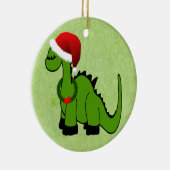 Ornement En Céramique Dinosaure de Noël (Droite)