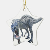 Ornement En Céramique Dinosaure de Suchomimus mangeant un requin (Gauche)