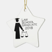 Ornement En Céramique Diplômé 2018 d'école de droit (Gauche)
