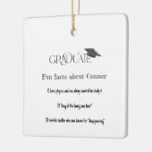 Ornement En Céramique Diplôme d'études supérieures Cap Fun Faits (Gauche)