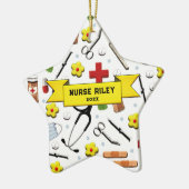 Ornement En Céramique Diplôme d'infirmière (Gauche)