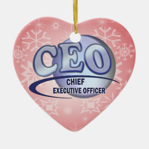ORNEMENT EN CÉRAMIQUE DIRECTEUR GÉNÉRAL LOGO BLUE DIRECTEUR GÉNÉRAL