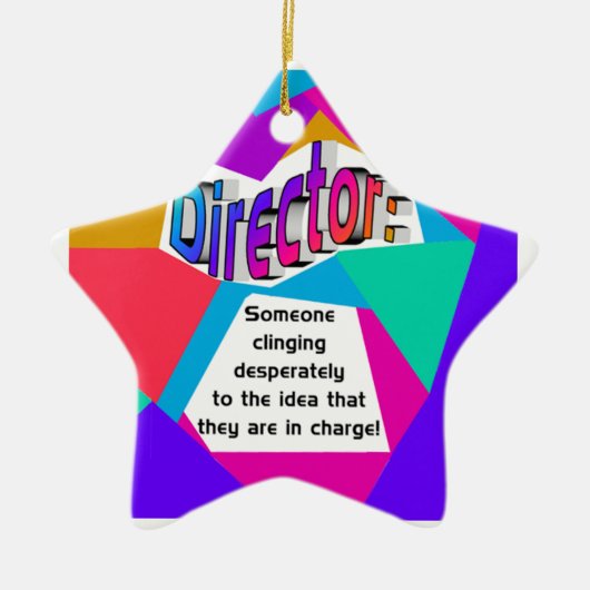 Ornement En Céramique Directeur… responsable ? (Devant)