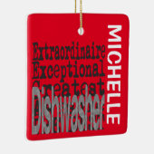 Ornement En Céramique Dishwasher Extraordinaire CUSTOM (Droite)