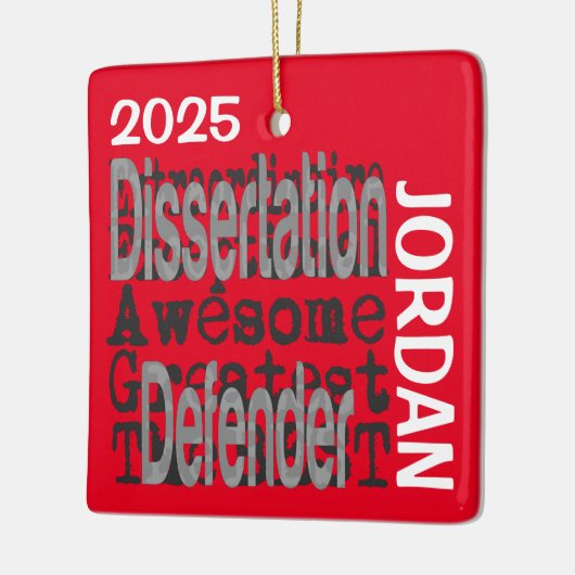 Ornement En Céramique Dissertation Defender Extraordinaire CUSTOM (Gauche)