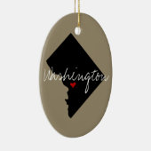 Ornement En Céramique District de Columbia Town (Droite)