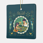 Ornement en céramique Diwali (Gauche)