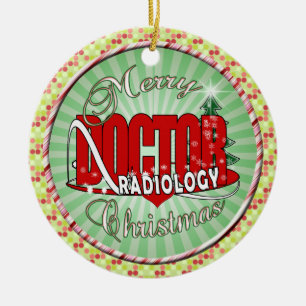 ORNEMENT EN CÉRAMIQUE DOCTEUR DE RADIOLOGIE DE NOËL