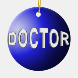 ORNEMENT EN CÉRAMIQUE DOCTEUR ORNAMENT CHRISTMAS