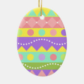 Ornement en céramique d'Oeuf de Pâques personnalis (Dos)