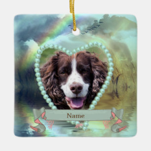 Ornement En Céramique Dog Memorial - personalized