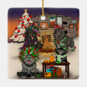 Ornement En Céramique Doggy Trailer Park (Dos)