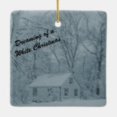 Ornement En Céramique Doll House in Snow Storm (Dos)