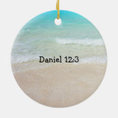 Ornement En Céramique Dollar de sable de Noël Leadership chrétien (Dos)