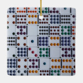 Ornement En Céramique Dominos Numéros Jeu (Dos)
