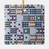 Ornement En Céramique Dominos Numéros Jeu (Devant)