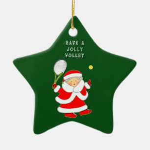 Ornement En Céramique Don Tennis Holiday