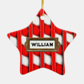 Ornement En Céramique Don Tennis Holiday (Dos)