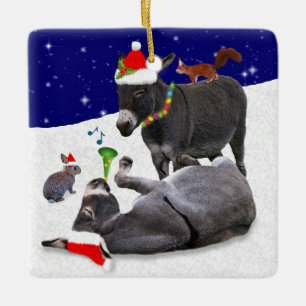 Ornement En Céramique Donkey Daze Ornament