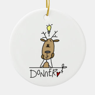 Ornement En Céramique Donner Reindeer T-shirts et cadeaux de Noël
