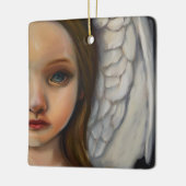 Ornement En Céramique douce fille ange (Gauche)