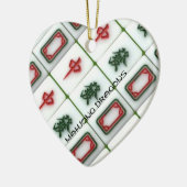 Ornement En Céramique Dragons de Mahjong (Gauche)