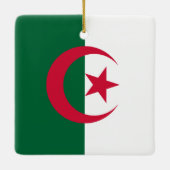 Ornement En Céramique Drapeau algérien (Dos)