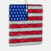 Ornement En Céramique Drapeau américain (Droite)