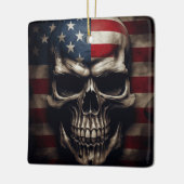 Ornement En Céramique Drapeau américain (Gauche)
