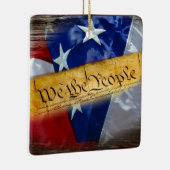 Ornement En Céramique Drapeau américain We The People (Droite)