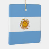 Ornement En Céramique Drapeau argentin (Droite)