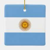 Ornement En Céramique Drapeau argentin (Dos)