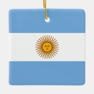 Ornement En Céramique Drapeau argentin