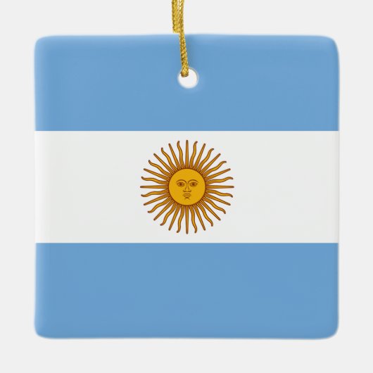 Ornement En Céramique Drapeau argentin (Devant)