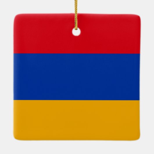 Ornement En Céramique Drapeau arménien (Dos)