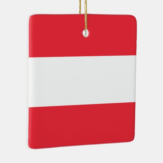 Ornement En Céramique Drapeau Autriche (Autriche) (Droite)