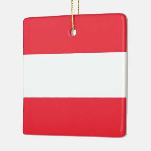 Ornement En Céramique Drapeau Autriche (Autriche) (Gauche)