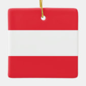 Ornement En Céramique Drapeau Autriche (Autriche) (Devant)