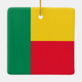 Ornement En Céramique Drapeau Bénin (Dos)