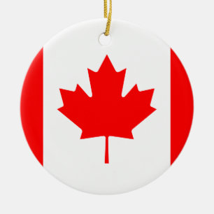 Ornement En Céramique Drapeau canadien