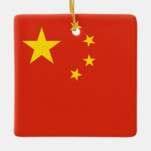 Ornement En Céramique Drapeau chinois
