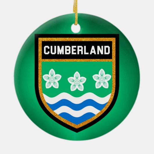 Ornement En Céramique Drapeau Cumberland (Dos)