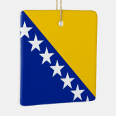 Ornement En Céramique Drapeau de Bosnie-Herzégovine (Droite)